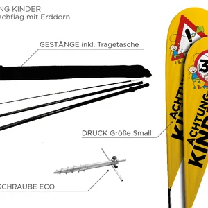 "Achtung Kinder" Fahne