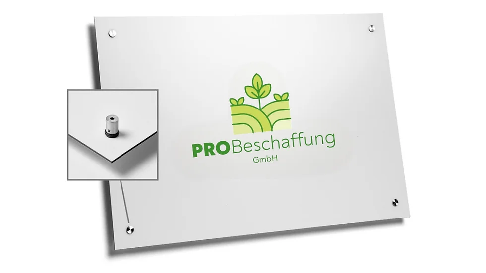 Werbeschild/Alu-Verbundplatte