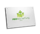 Werbeschild/Alu-Verbundplatte / 200 x 100 cm / beidseitig bedruckt / 1 Stück