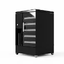 Trockenschrank "Workstation" / auf 4 Rollen / mit Arbeitsplatte