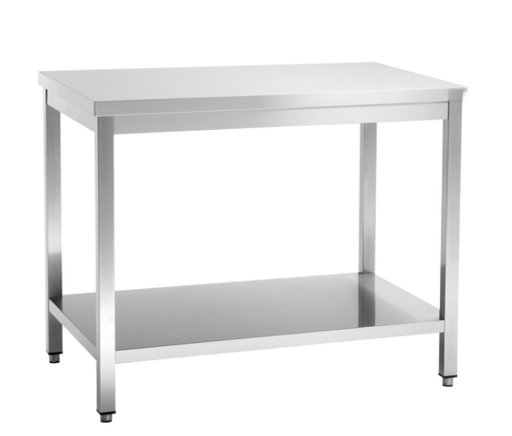 Work table / stainless steel / 140 cm x 70 cm