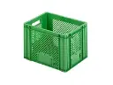 Plastic crate / green / 40 x 30 x 27.20 cm / 1 piece