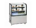 Large refrigerated display case for snacks and drinks