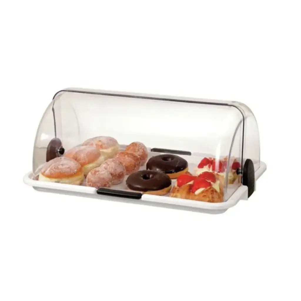 Display case for snacks, cakes etc. / small