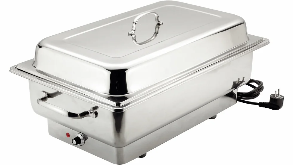 Chafing-Dish zum Warmhalten und Erhitzen von Speisen für 13,5 Liter
