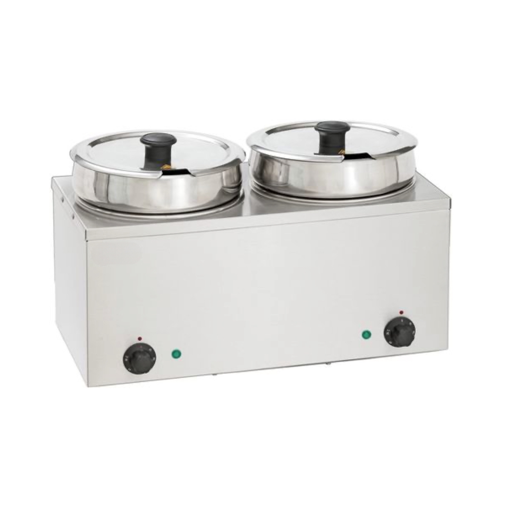 Hotpot/heating bath/Bain Marie / 2 pots / 6.5 liters each