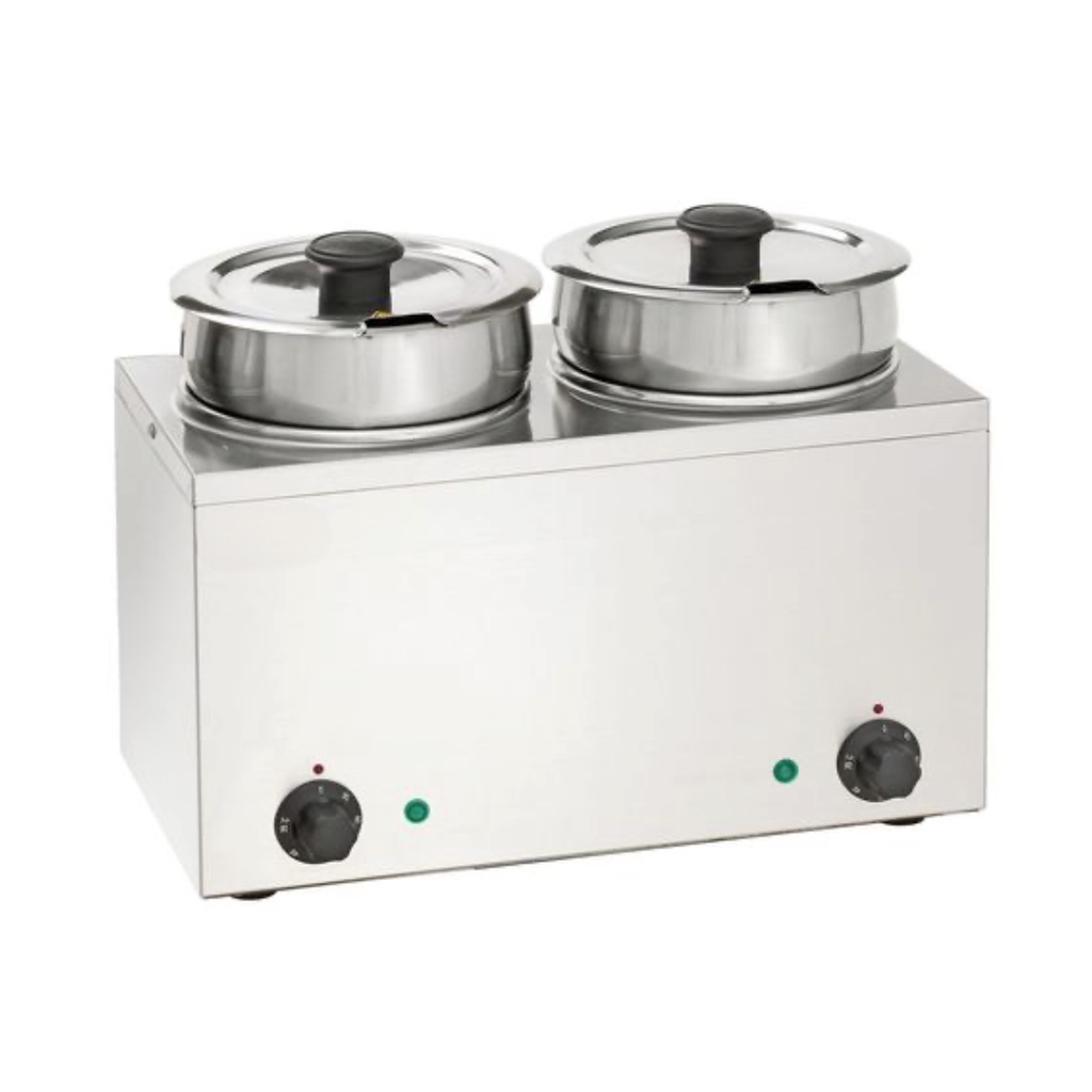Hotpot/Bagno caldo/Bain Marie, 2 pentole da 3,5 litri ciascuna