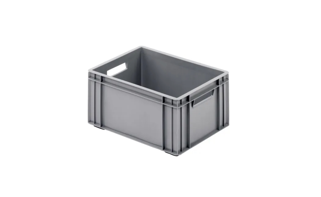 Plastic crate / gray / 40 x 30 x 18 cm / 1 piece