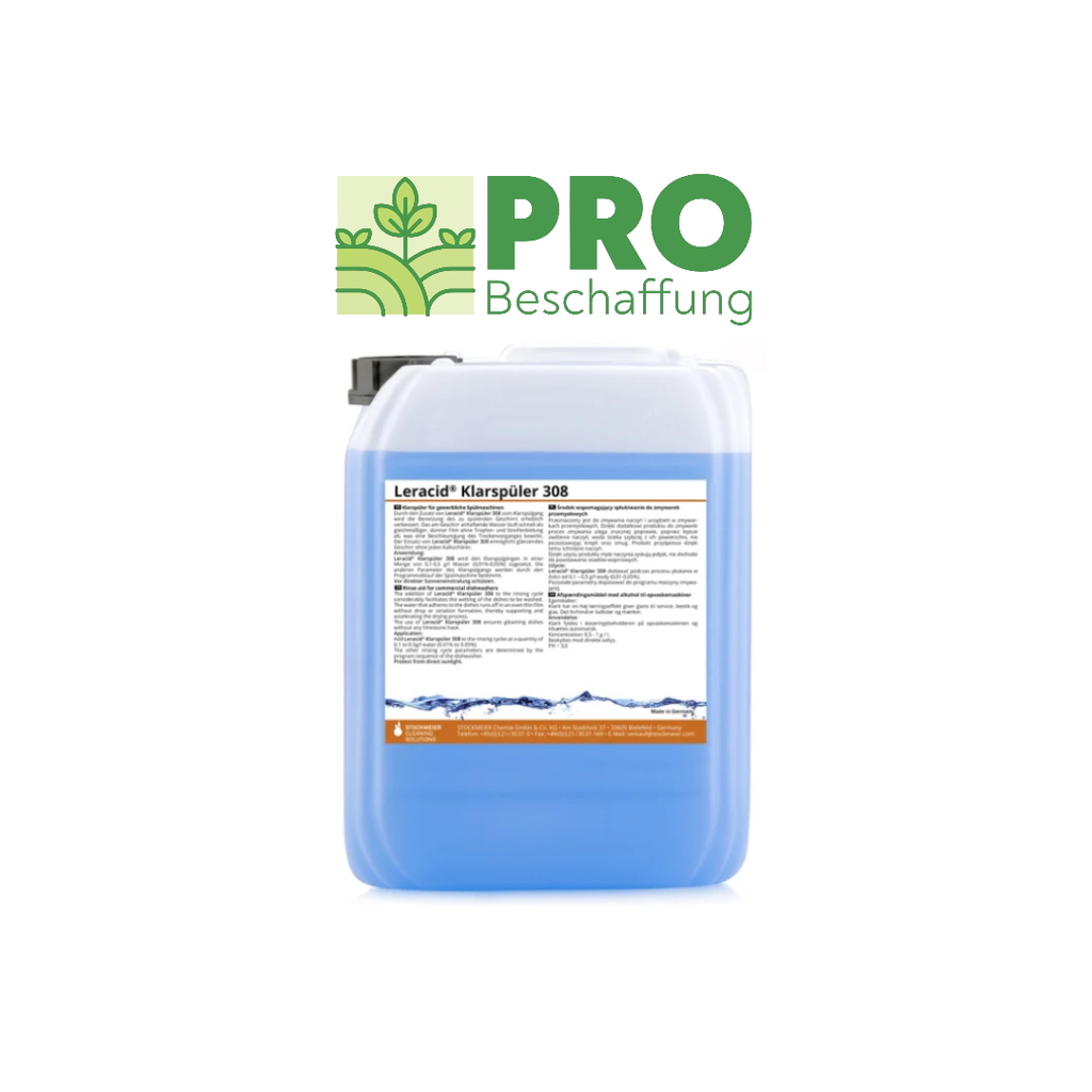 Rinse aid / Leracid 308 / canister / 10 kg