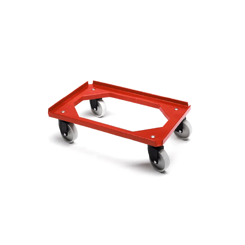 [PB64-7] Transport trolley / 4 swivel wheels / perfect for E2 crates / 1 piece