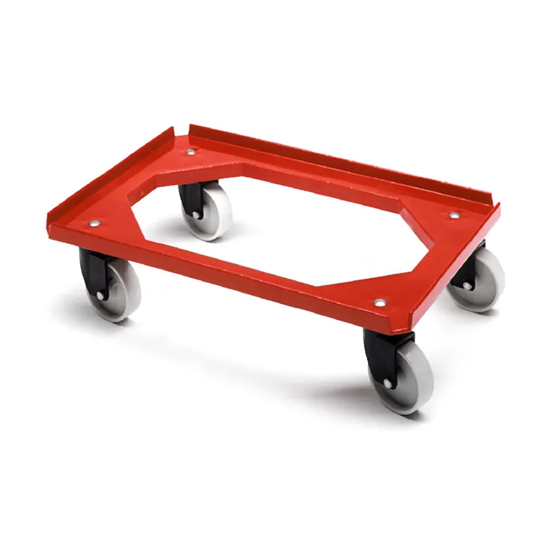 [PB64-7] Transport trolley / 4 swivel wheels / perfect for E2 crates / 1 piece