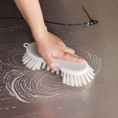 [PROB-35-8] Round Washing Brush 225 mm, White