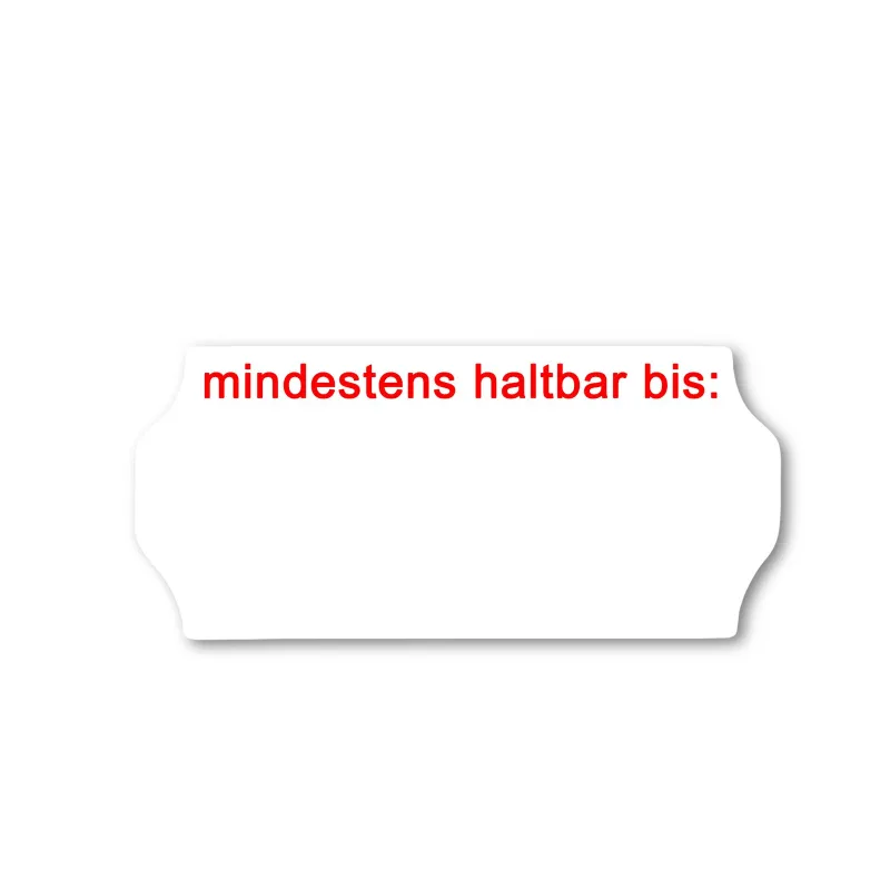 Etiketten MHD für Etikettiergerät haltbar auch im Tiefkühler (1 Karton mit 36 Rollen á 1.500 Etiketten)