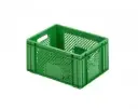 Plastic crate / green / 40 x 30 x 19.30 cm / 1 piece