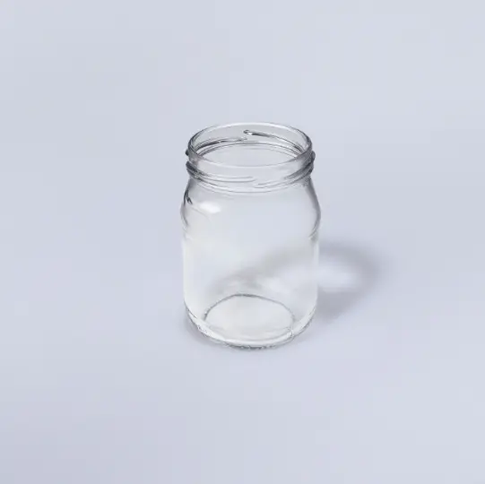 Glas (Joghurt, Marmeladen etc) / rau / 280 ml / TO63 / transparent / 1 Palette / 3.960 Stück 