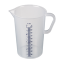 Messbecher mit Henkel / blaue Skala / 2000 ml