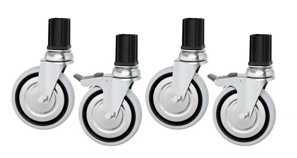 Swivel castors for worktables / 4 pieces
