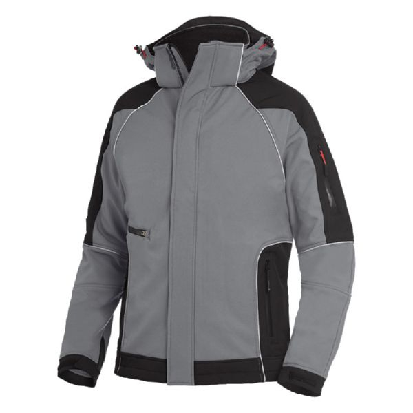 Herren Softshelljacke FHB / hellgrau