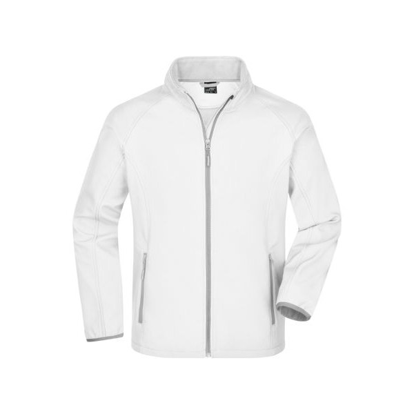 [PROB-33-59-weiß] Men's softshell jacket, white