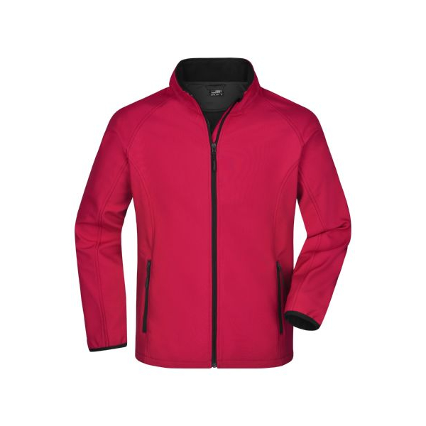 Herrensoftshelljacke, rot