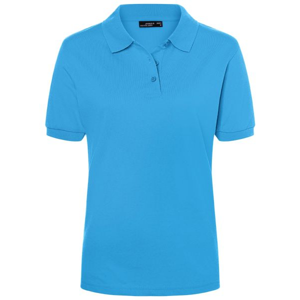 [PROB-33-17-aqua] Classic Polo Shirt for Women, Aqua
