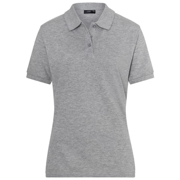[PROB-33-17-hellgrau] Classic Polo Shirt for Women, Light Gray