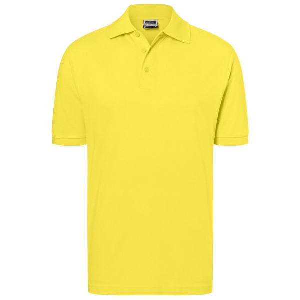 [PROB-33-18-gelb] Classic Polo Shirt for Men, Yellow