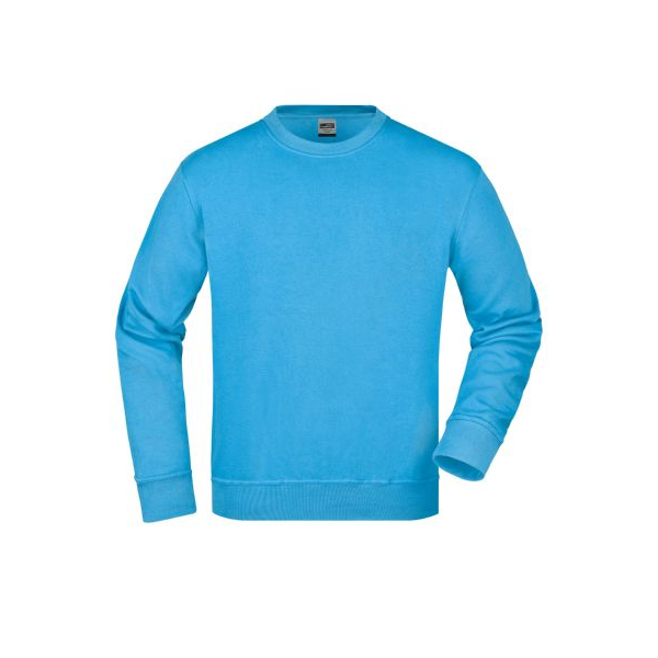 Herrensweatshirt von Workwear, aqua