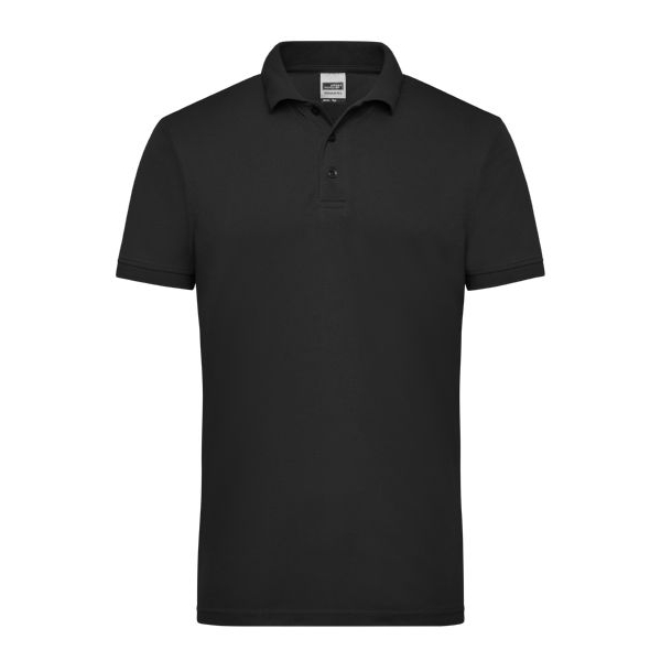 Herrenpoloshirt von Workwear, schwarz