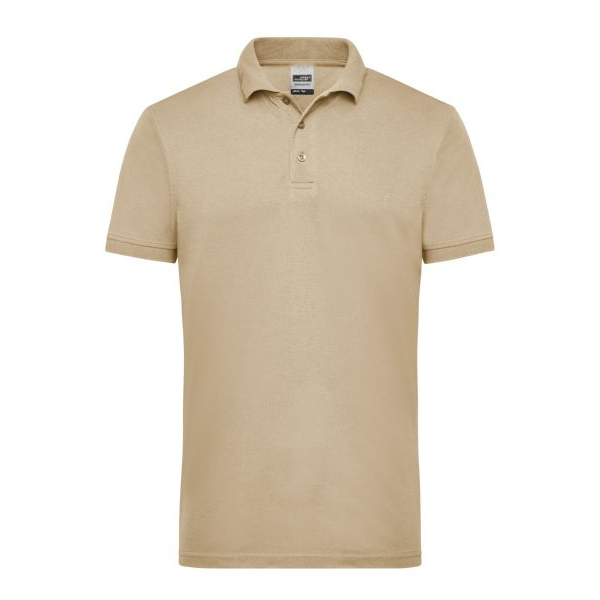 Herren Poloshirt Workwear / hellbeige