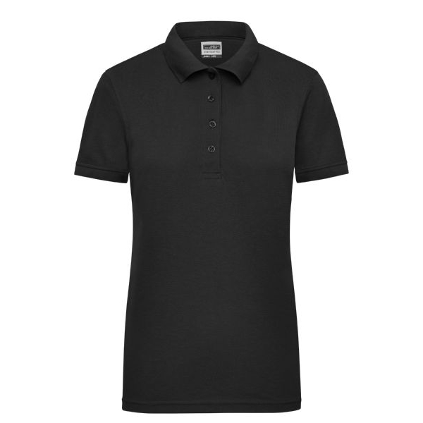 Damenpoloshirt von Workwear, schwarz