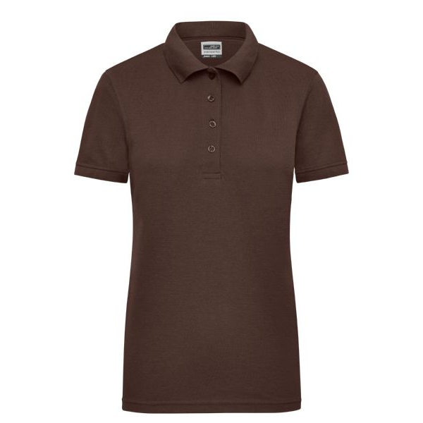 Damenpoloshirt von Workwear, braun