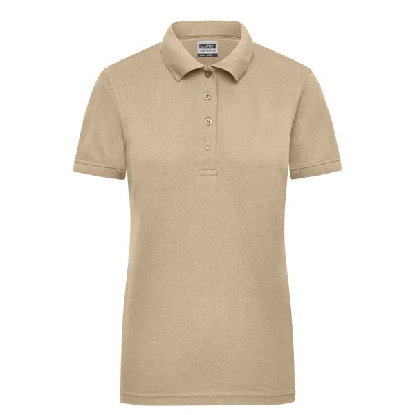 Damen Poloshirt Workwear / hellbeige