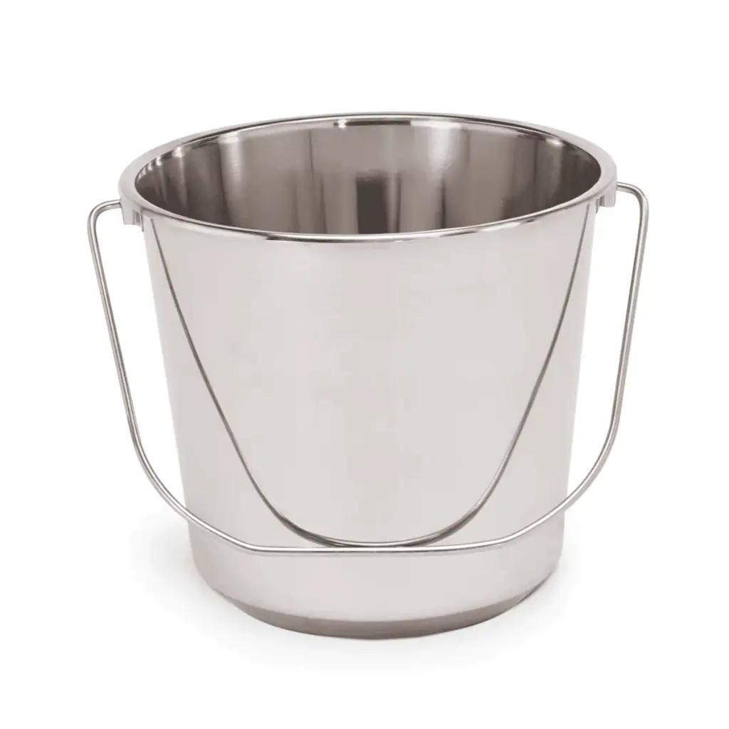 Bucket / 14 litres / stainless steel