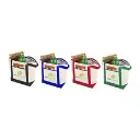 Basic cooler bag / insulated / printed on 1 side / 100 pieces / natural red