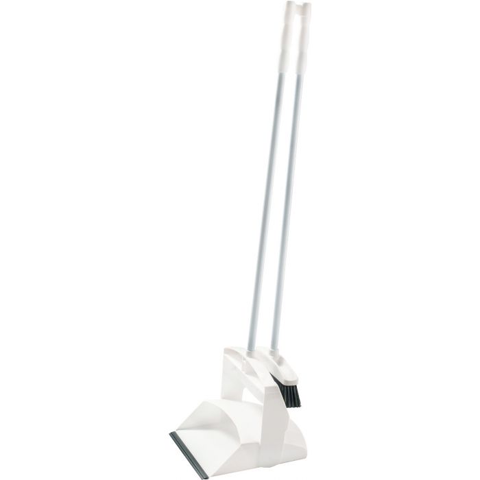 Sweeping set with long steel handle / Ø 0.20 mm / 1000 mm high / soft / white
