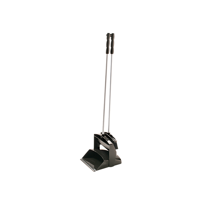 Kehrgarnitur mit langem Stahlstiel / Ø 0,20 mm / 1000 mm hoch / weich / schwarz