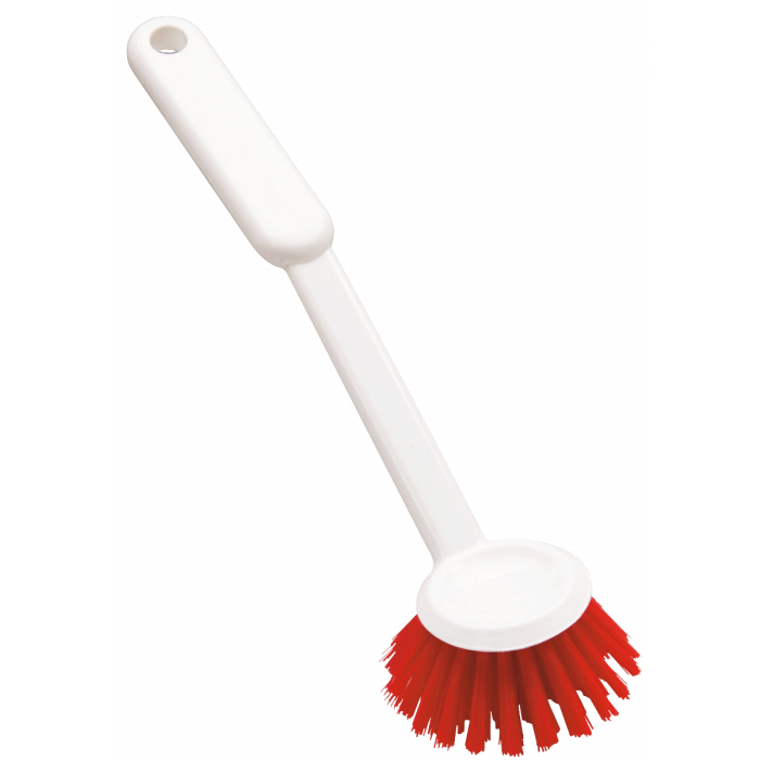 Dishwashing brush / round / Ø 0.35 mm / 255 mm long / medium / red