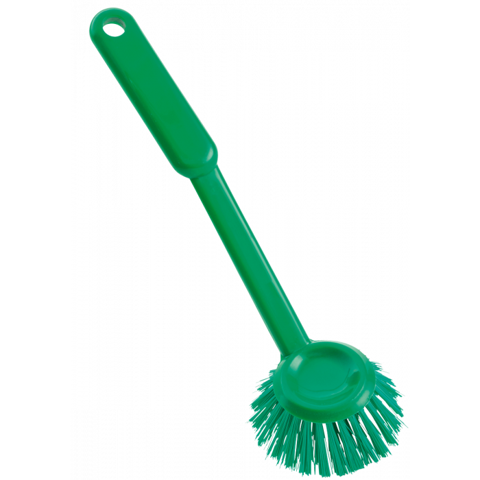 Dishwashing brush / round / Ø 0.35 mm / 255 mm long / medium / green-fc