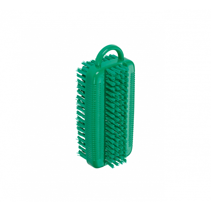 Nailbrush/washing brush / double-sided / Ø 0.35 mm / 110 mm long / medium hard / green-fc