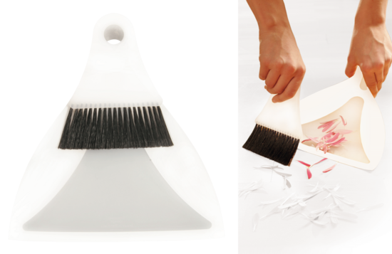 Table sweeper / shovel & small broom / Ø 0.20 mm / 275 mm long / soft