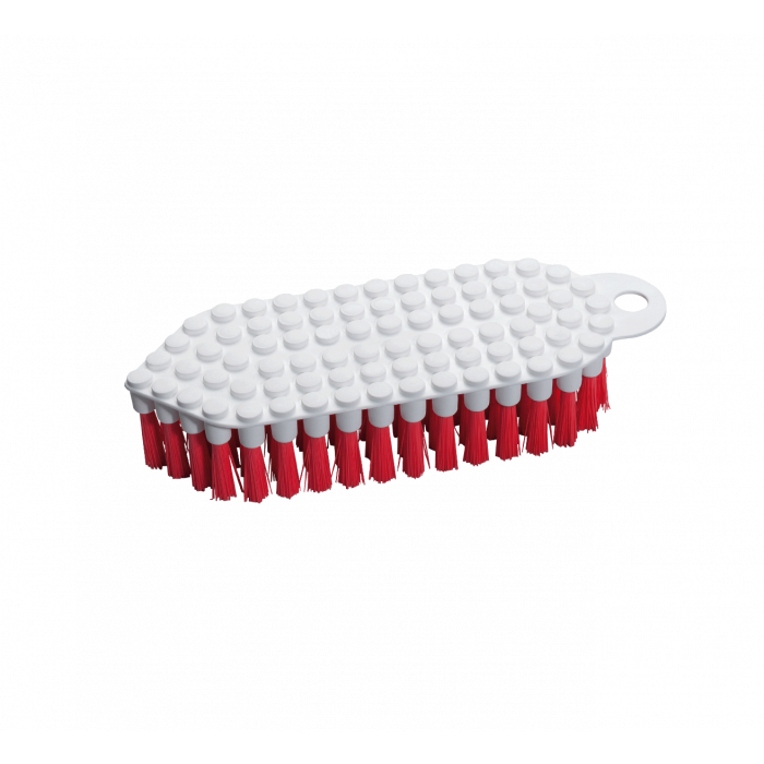 Scrubbing brush flexible / Ø 0.35 mm / 190 mm long / medium / red