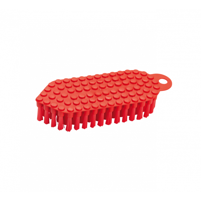 Scrubbing brush flexible / Ø 0.35 mm / 190 mm long / medium / red-fc
