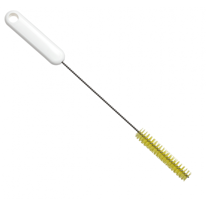 Pipe brush / stainless steel wire / Ø 0.35 mm / 305 mm long / hard / yellow
