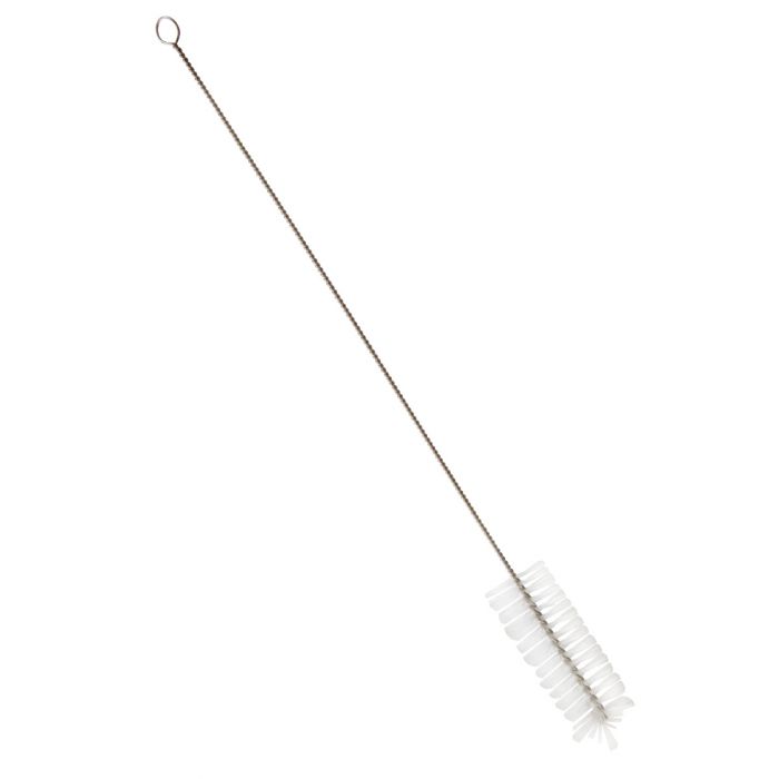 Rohrbürste / Edelstahldraht / Ø 0,35 mm / 500 mm lang / weich / weiß 