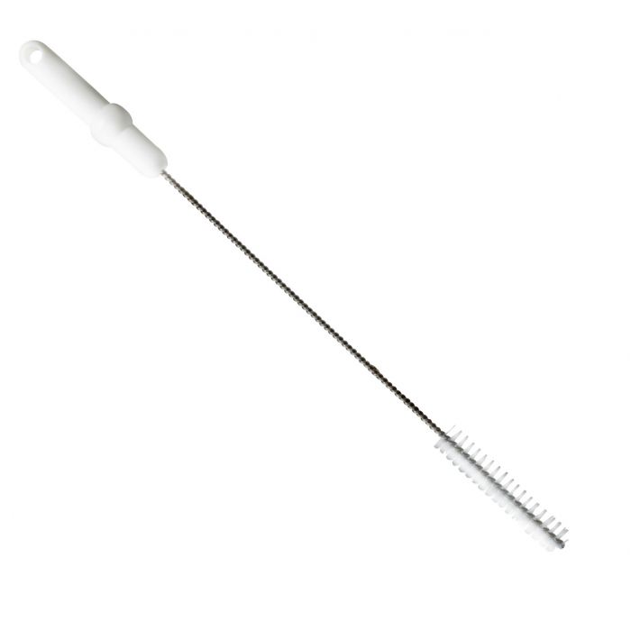Rohrbürste / Edelstahldraht / Ø 0,50 mm / 500 mm lang / hart / weiß  