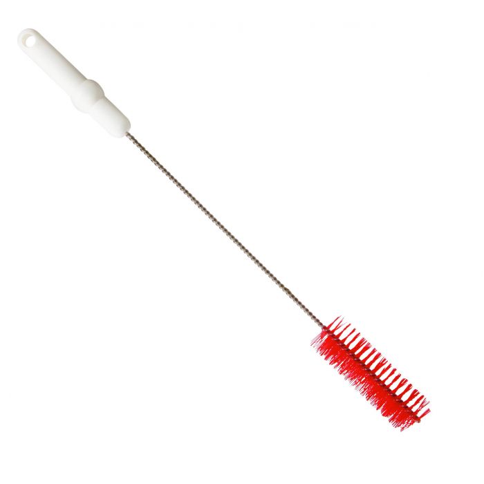 Rohrbürste / Edelstahldraht / Ø 0,50 mm / 500 mm lang / mittel / rot