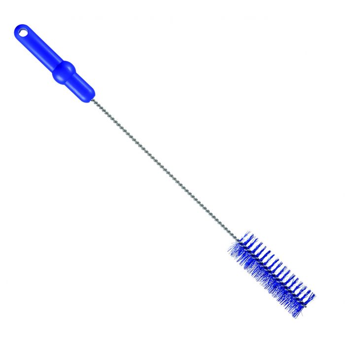 Rohrbürste / Edelstahldraht / Ø 0,50 mm / 500 mm lang / mittel /blau-fc