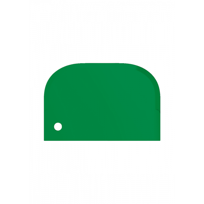 Scraper / small / flexible / 150 x 100 mm / green