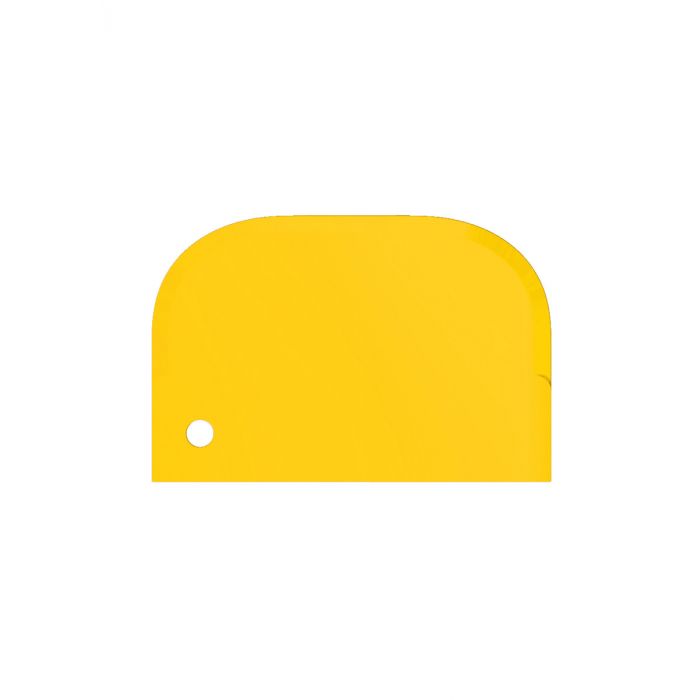 Scraper / small / flexible / 150 x 100 mm / yellow